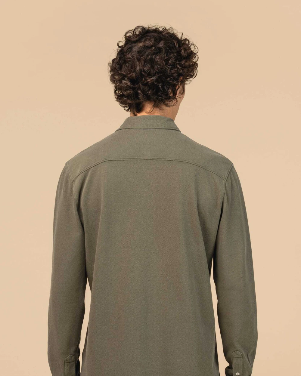 Chemises personnalisable SPASSO Chemise écoresponsable délavée en maille piquée homme