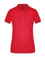 JAMES & NICHOLSON Ladies` Elastic Polo Piqué Poloshirts personalisierbar
