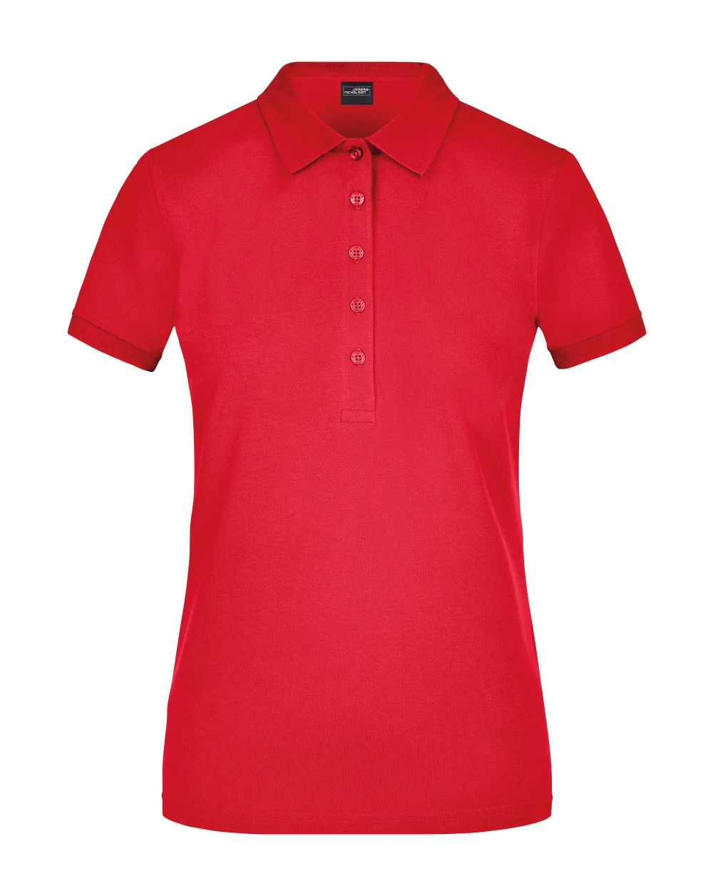 JAMES & NICHOLSON Ladies` Elastic Polo Piqué Poloshirts personalisierbar