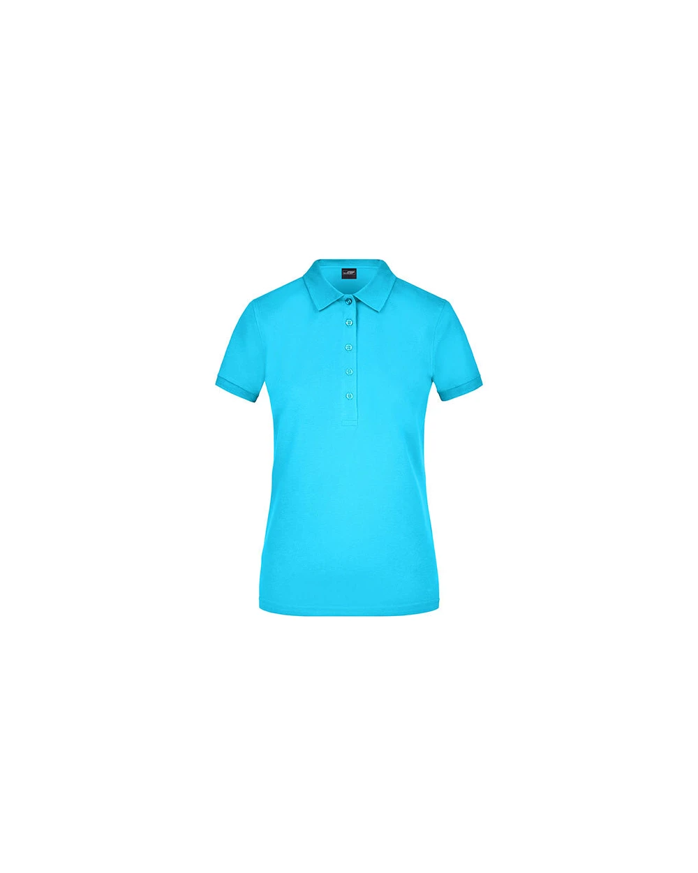 JAMES & NICHOLSON Ladies` Elastic Polo Piqué Poloshirts personalisierbar