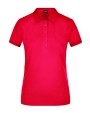 JAMES & NICHOLSON Ladies` Elastic Polo Piqué Poloshirts personalisierbar