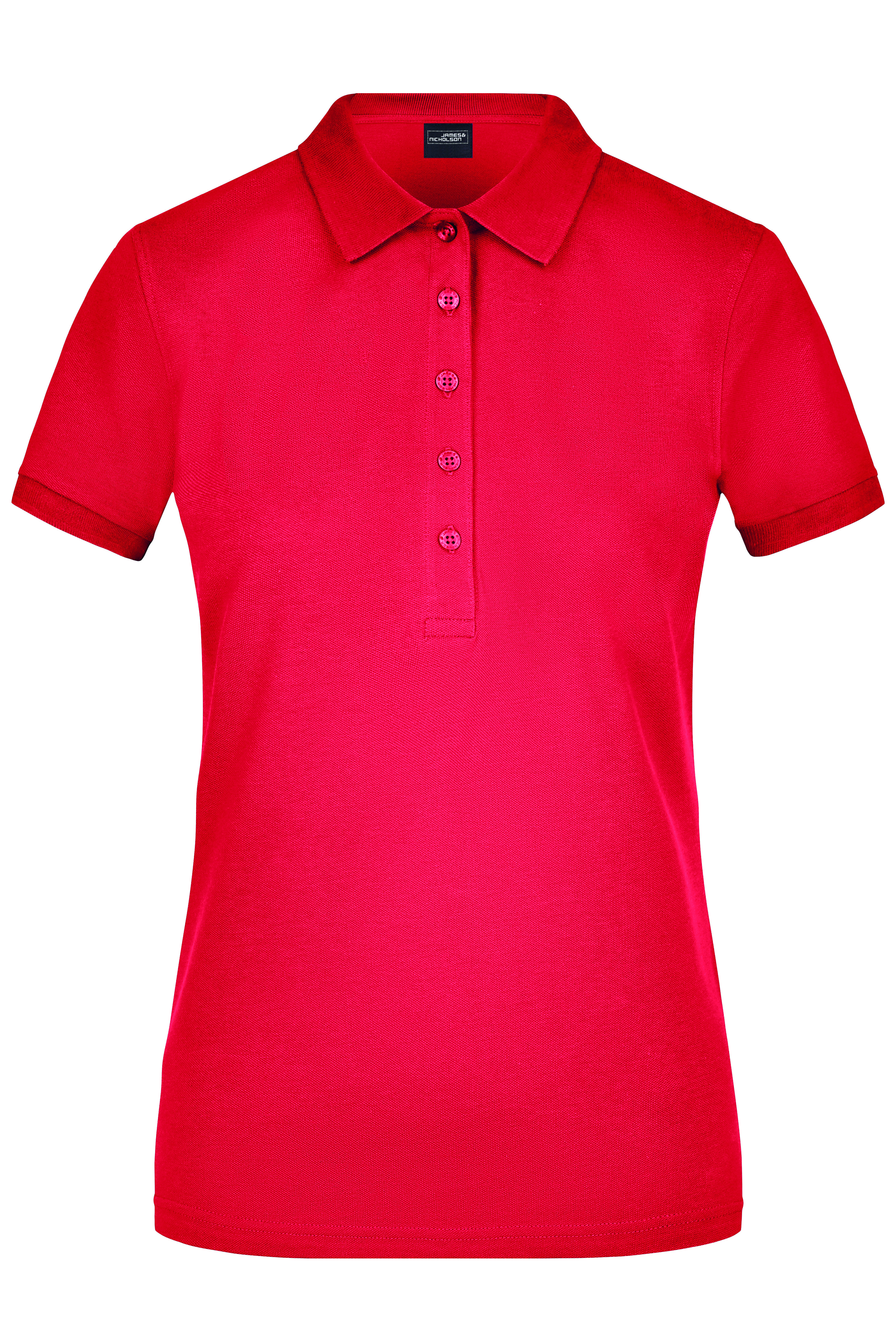 Polo's JAMES & NICHOLSON Ladies` Elastic Polo Piqué voor bedrukking &amp; borduring