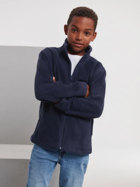 Laines polaires à personnaliser RUSSELL Children’s Full Zip Outdoor Fleece 