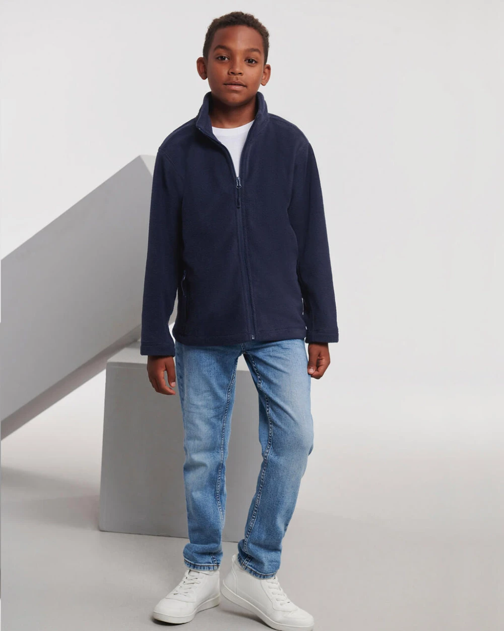 Polar Fleeces RUSSELL Kids Full Zip Outdoor Fleece voor bedrukking &amp; borduring