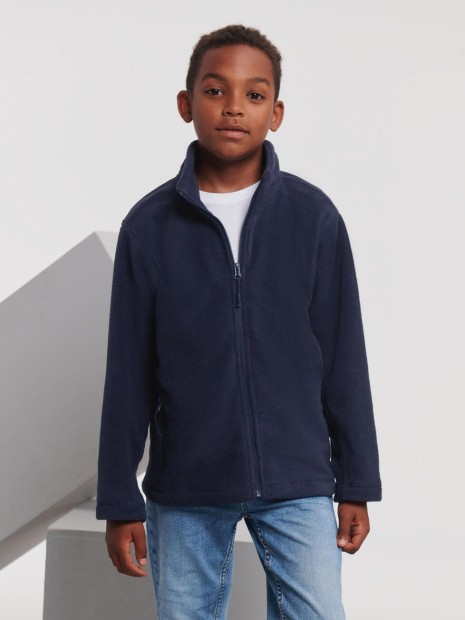 Laines polaires à personnaliser RUSSELL Children’s Full Zip Outdoor Fleece 
