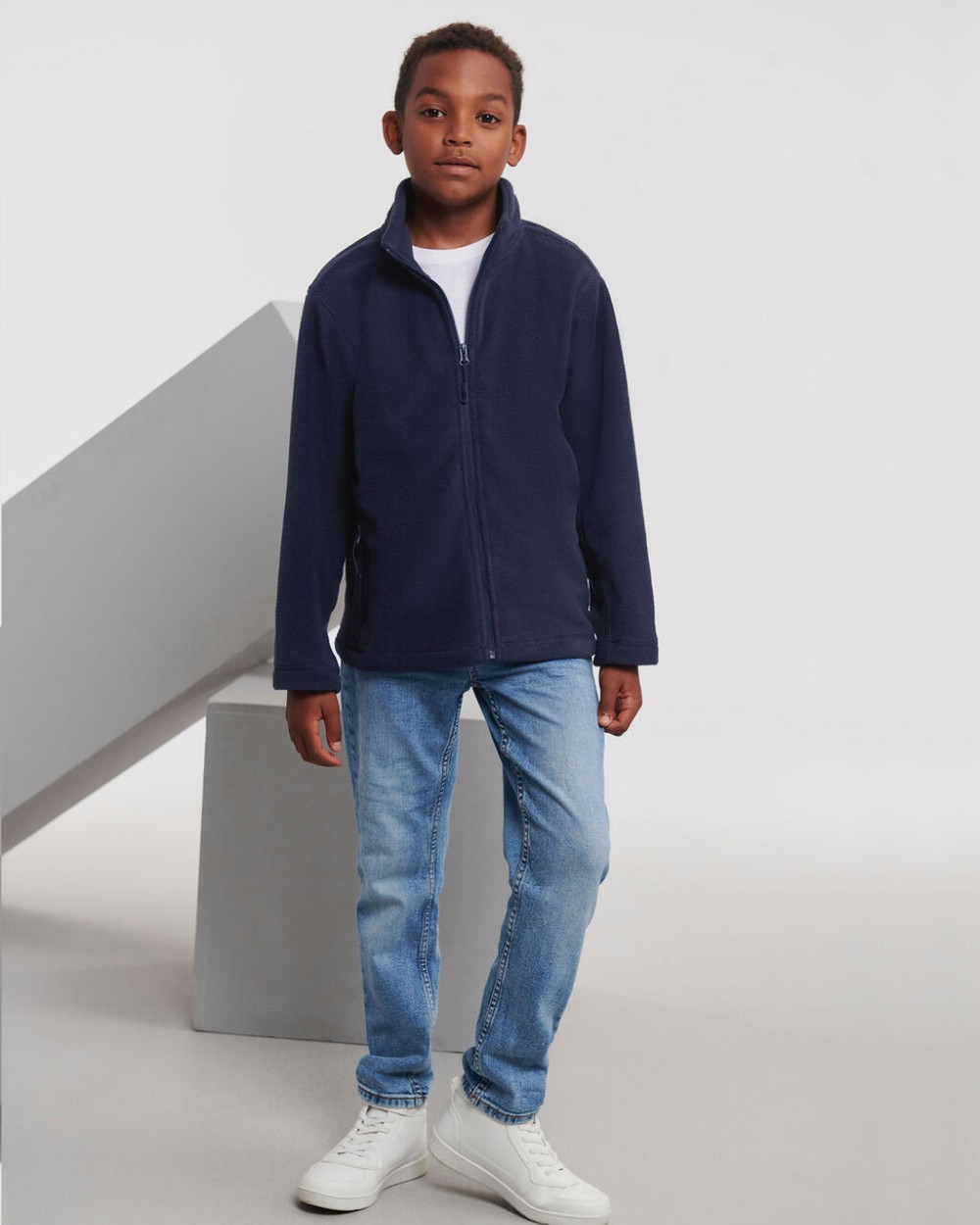 Polar Fleeces RUSSELL Kids Full Zip Outdoor Fleece voor bedrukking &amp; borduring