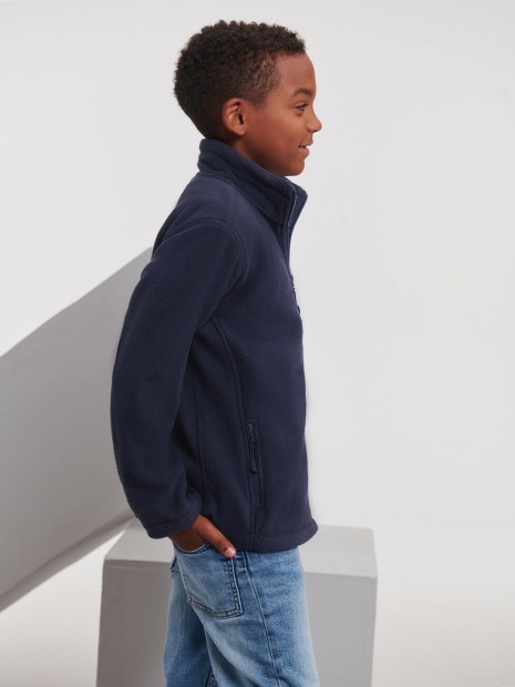 Laines polaires à personnaliser RUSSELL Children’s Full Zip Outdoor Fleece 