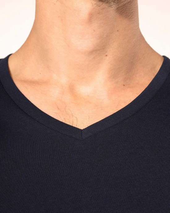 T-Shirts personnalisable Kariban T-shirt Supima® col V manches longues homme