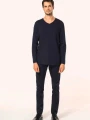 T-Shirts à personnaliser KARIBAN T-shirt Supima® col V manches longues homme 
