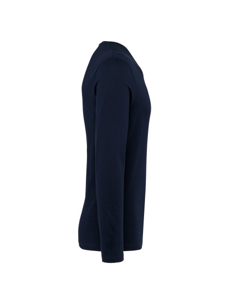 KARIBAN T-shirt Supima® col V manches longues homme /api/colors/058f028c-f565-4146-9cba-11f5b0ade7a7 personnalisable