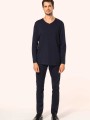 T-Shirts à personnaliser KARIBAN T-shirt Supima® col V manches longues homme 