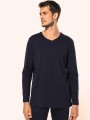 T-Shirts à personnaliser KARIBAN T-shirt Supima® col V manches longues homme 