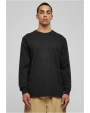 T-shirts BUILD YOUR BRAND Organic Long Sleeve With Cuffrib voor bedrukking &amp; borduring
