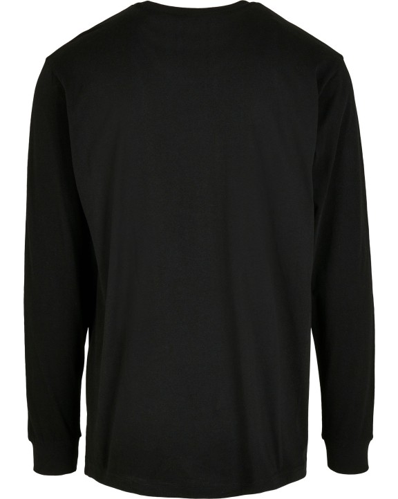 T-shirts BUILD YOUR BRAND Organic Long Sleeve With Cuffrib voor bedrukking &amp; borduring