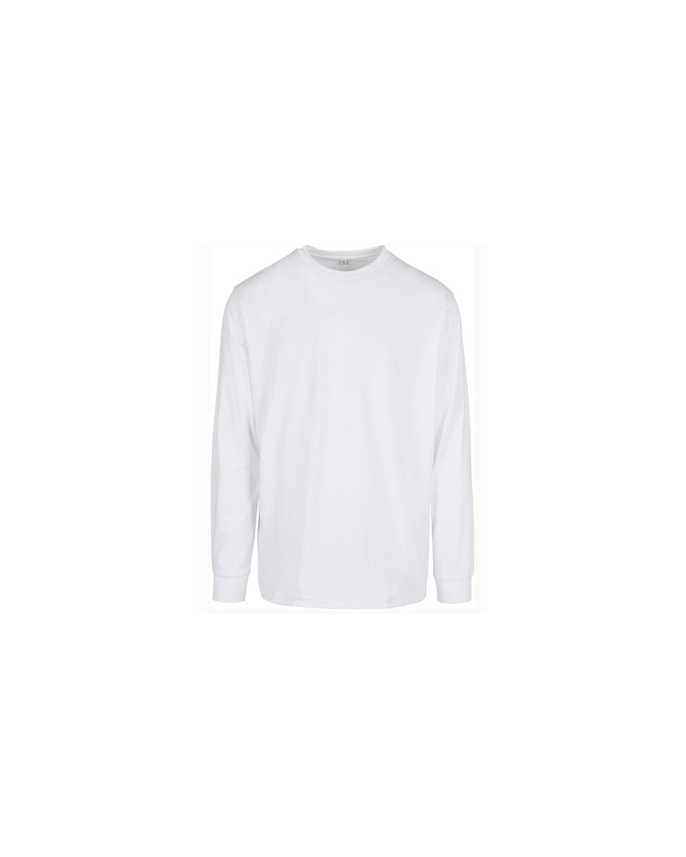 T-shirts BUILD YOUR BRAND Organic Long Sleeve With Cuffrib voor bedrukking &amp; borduring