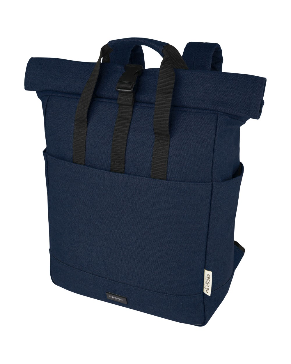 Tassen & Zakken 4DO Joey 15 inch GRS gerecyclede canvas rolltop laptoprugzak 15 l voor bedrukking &amp; borduring
