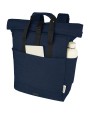4DO Joey 15" GRS Rolltop Laptoprucksack aus recyceltem Canvas 15 L Taschen personalisierbar