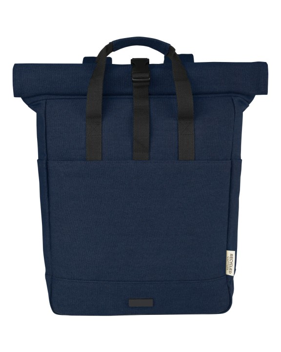 4DO Joey 15" GRS Rolltop Laptoprucksack aus recyceltem Canvas 15 L Taschen personalisierbar