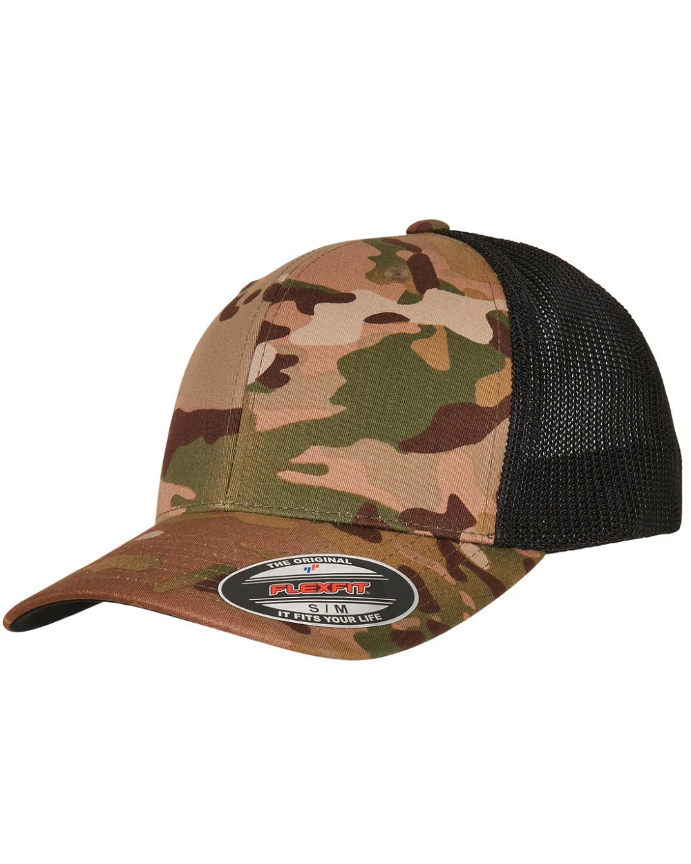FLEXFIT Multicam Trucker Mesh Cap Kappen personalisierbar