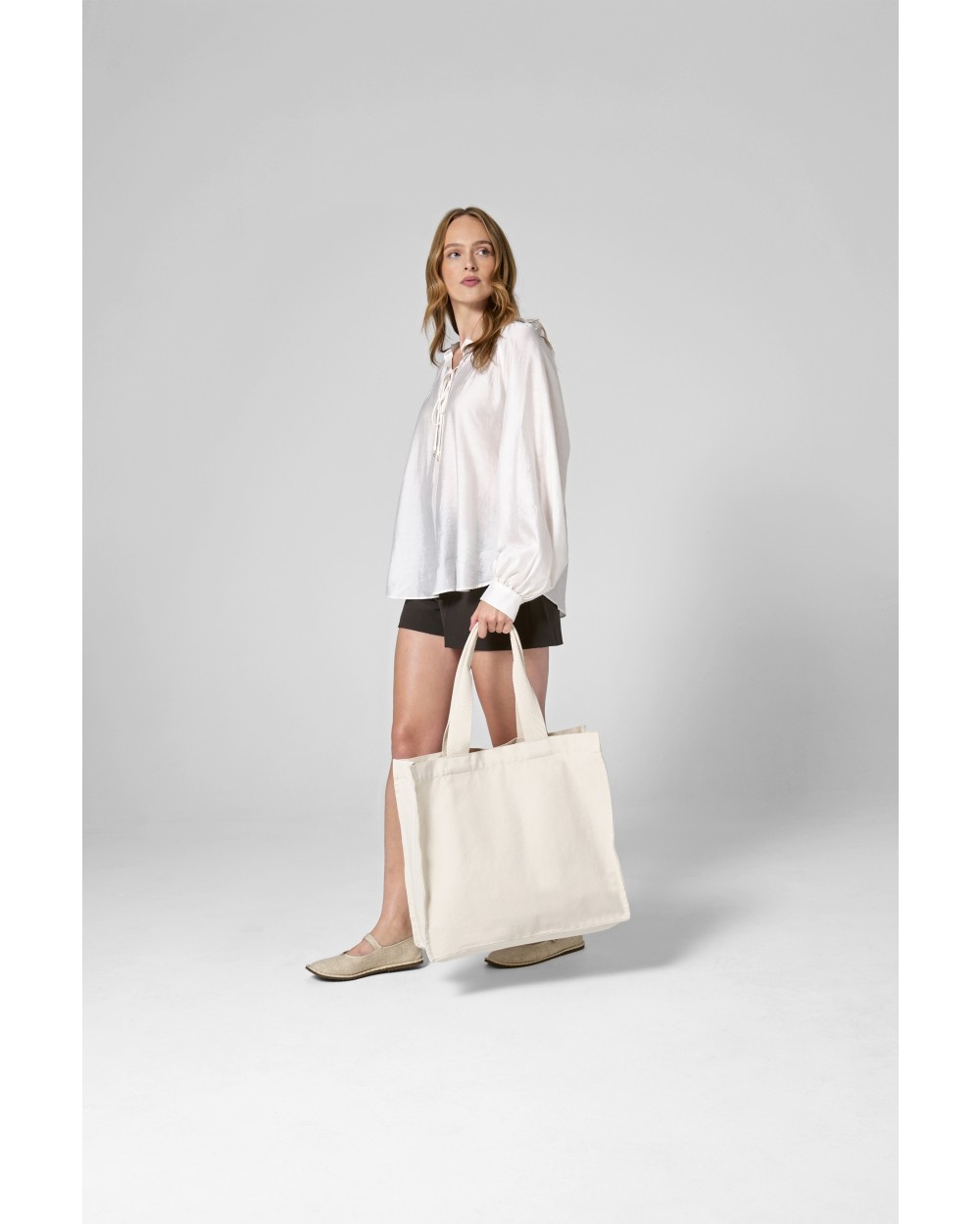 Tassen & Zakken WESTFORDMILL CHEVRON HANDLE SHOPPER voor bedrukking &amp; borduring