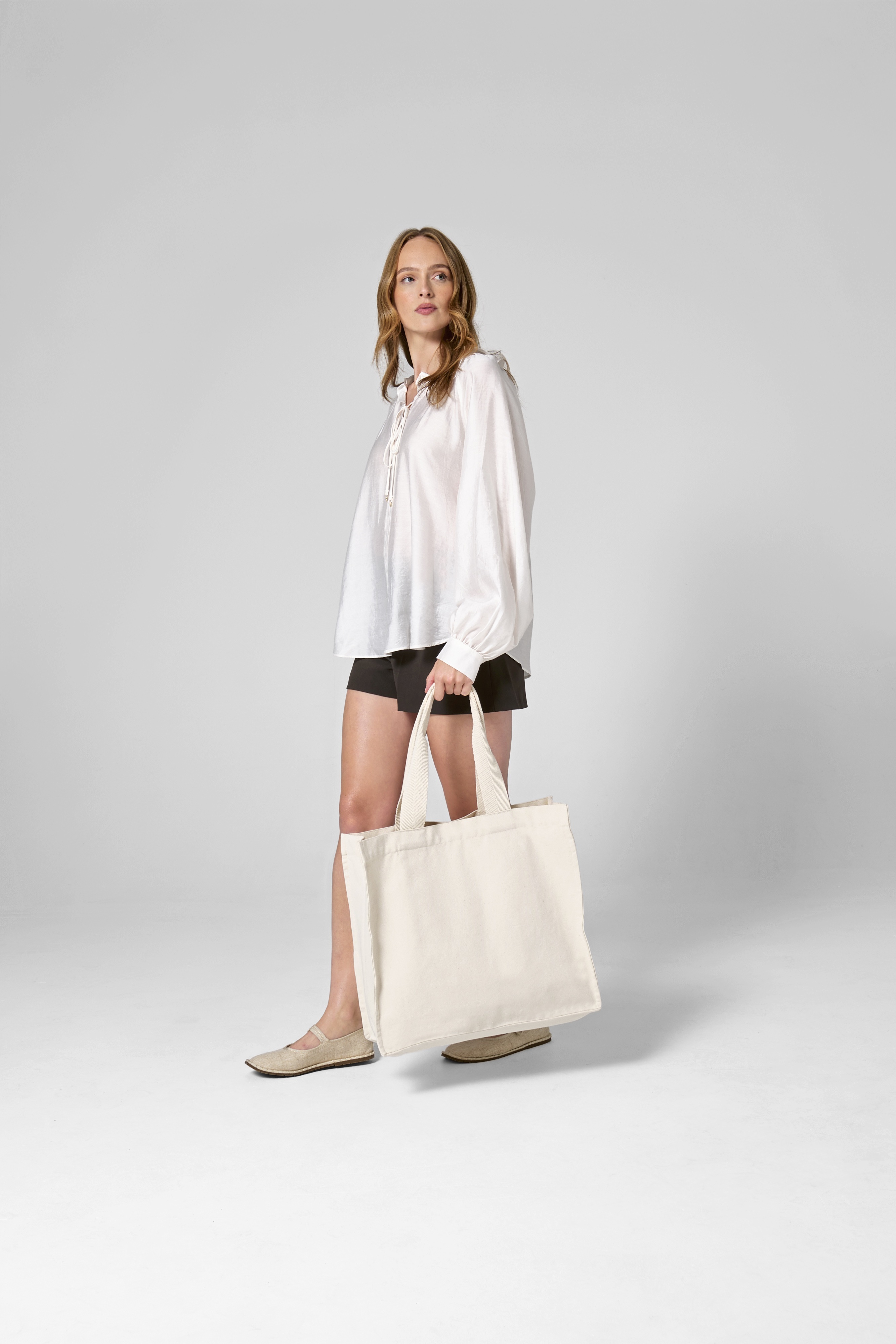 Tassen & Zakken WESTFORDMILL Chevron Handle Shopper voor bedrukking &amp; borduring