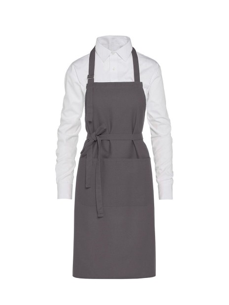 SG CLOTHING LISBON - Cotton Heavyweight Bib Apron with Pocket /api/colors/f07121ee-2ff0-449a-ab59-79be9a11aa30 personnalisable