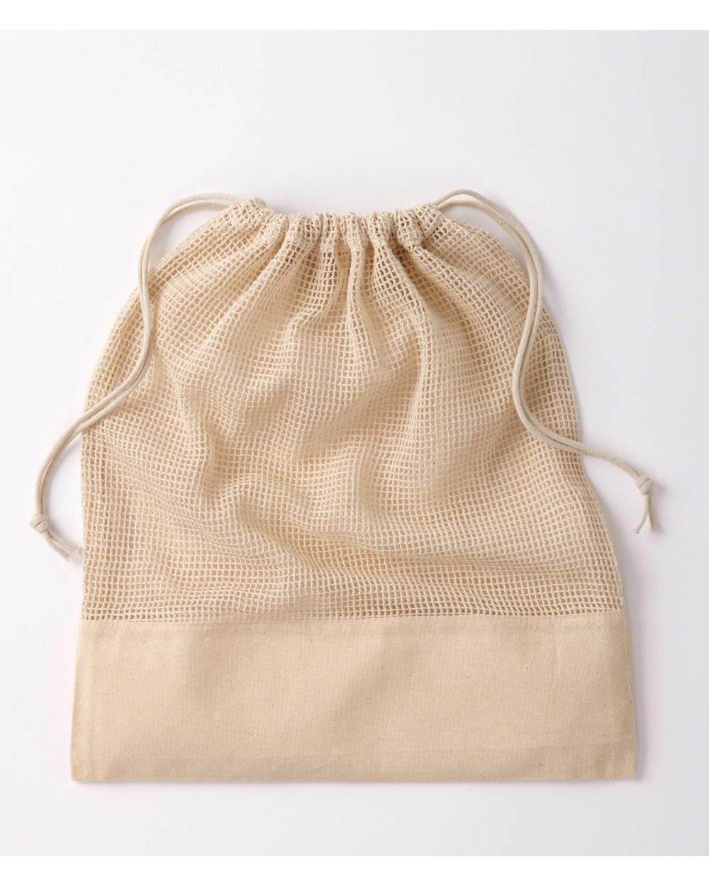 Tassen & Zakken NUTSHELL Cotton mesh bag voor bedrukking &amp; borduring