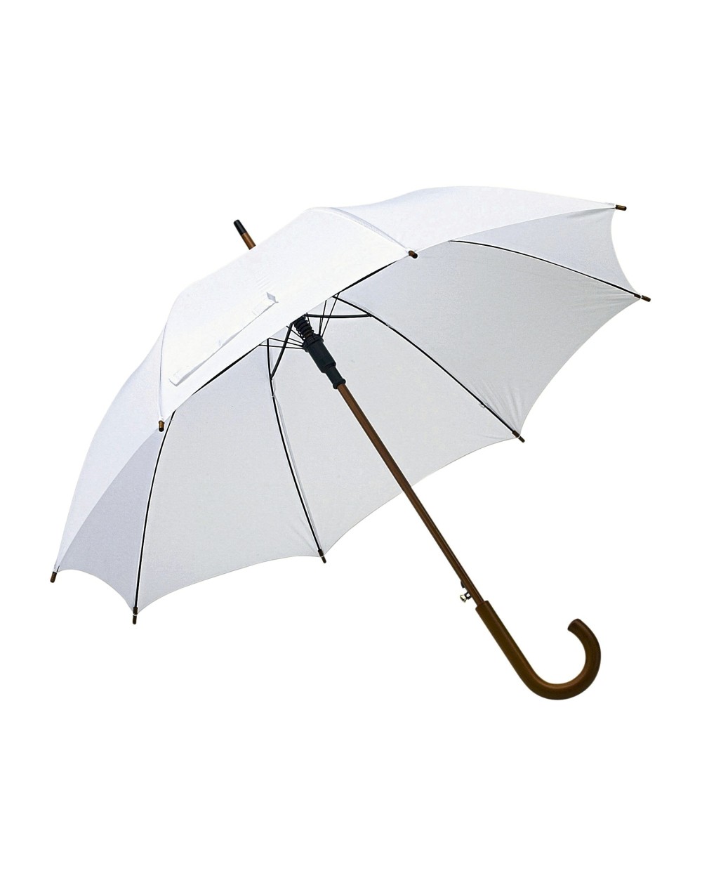 PRINTWEAR Automatic Umbrella With Wooden Handle Tango Regenschirme personalisierbar