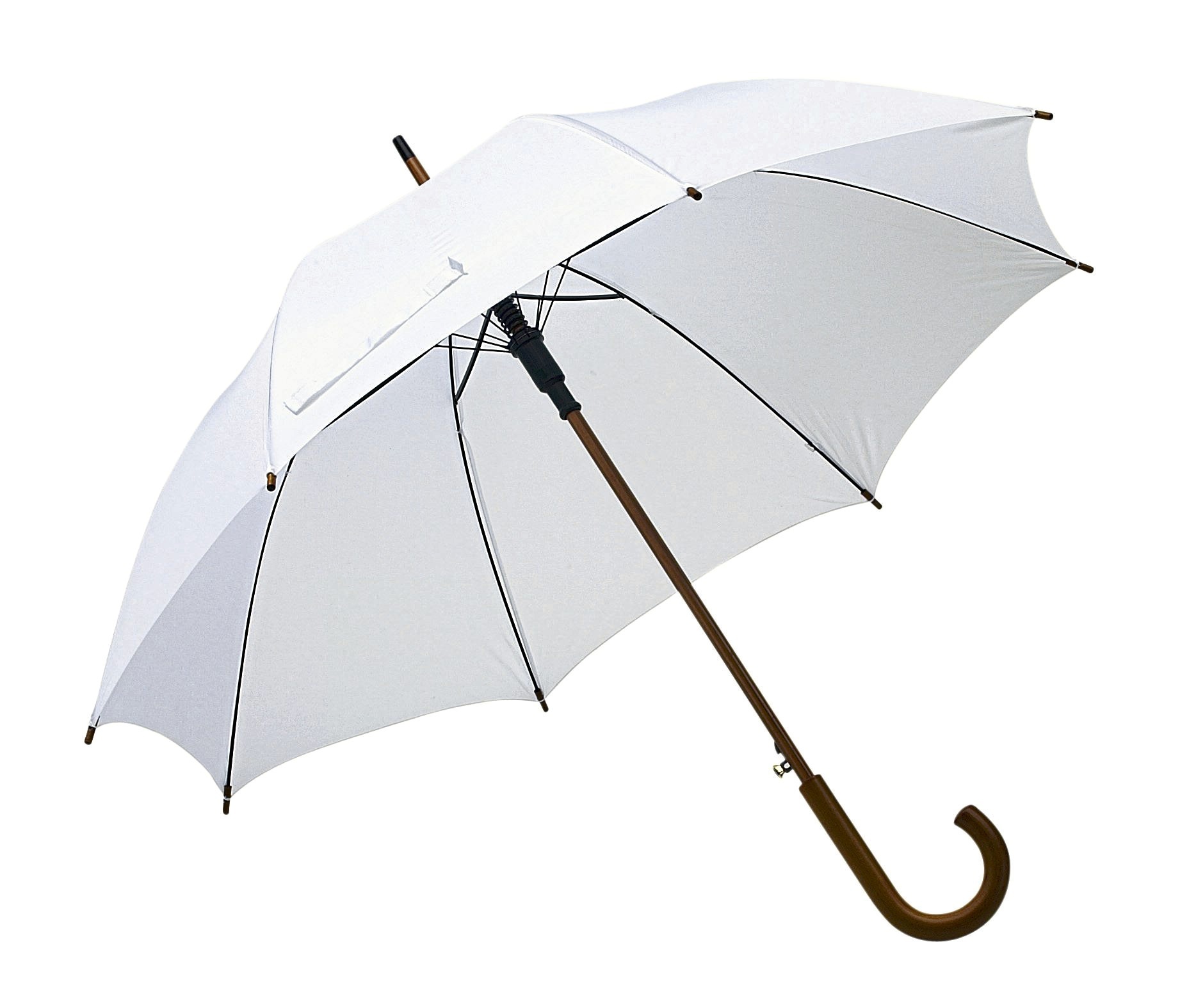 Paraplu's PRINTWEAR Automatic Umbrella With Wooden Handle Tango voor bedrukking &amp; borduring