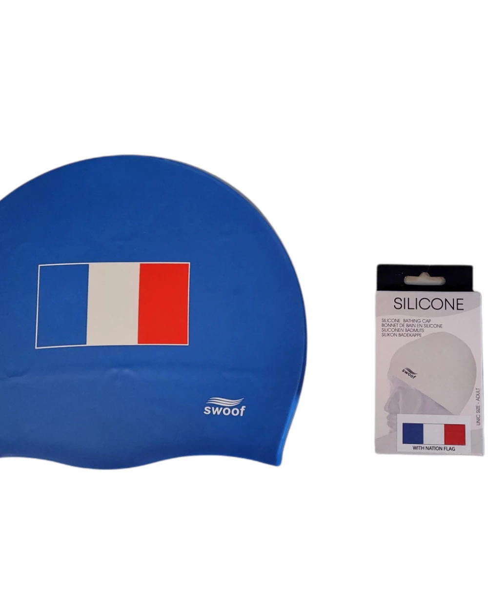 Benodigdheden SWOOF Silicone badmuts NATIONALE VLAG voor bedrukking &amp; borduring