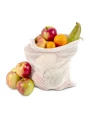 Tassen & Zakken 4DO Herbruikbaar groente & fruit zakje OEKO-TEX® katoen ecru 25x30cm voor bedrukking &amp; borduring