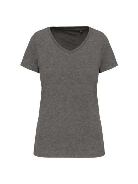 KARIBAN T-shirt Supima® col V manches courtes femme /api/colors/5fcefcdd-901a-471b-86f6-fd6b6c59cd10 personnalisable