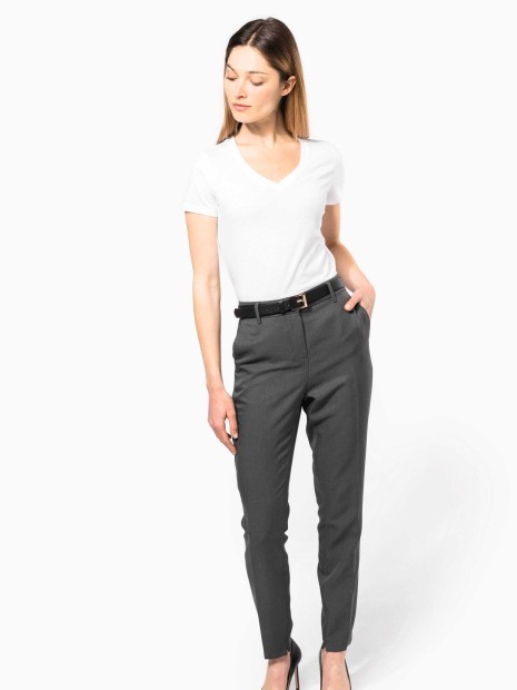 T-Shirts à personnaliser KARIBAN T-shirt Supima® col V manches courtes femme 