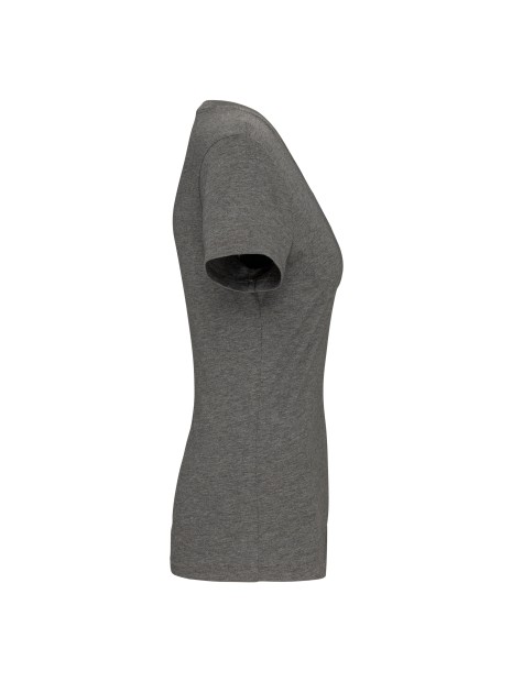 KARIBAN T-shirt Supima® col V manches courtes femme /api/colors/5fcefcdd-901a-471b-86f6-fd6b6c59cd10 personnalisable