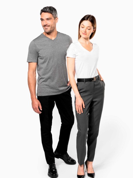 T-Shirts à personnaliser KARIBAN T-shirt Supima® col V manches courtes femme 