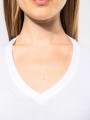 T-Shirts à personnaliser KARIBAN T-shirt Supima® col V manches courtes femme 