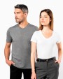 T-shirts KARIBAN Dames-t-shirt Supima® V-hals korte mouwen voor bedrukking &amp; borduring