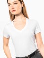 T-Shirts à personnaliser KARIBAN T-shirt Supima® col V manches courtes femme 