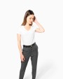 T-shirts KARIBAN Dames-t-shirt Supima® V-hals korte mouwen voor bedrukking &amp; borduring