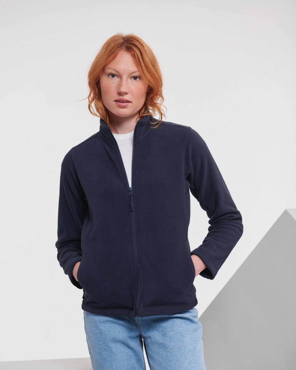 Laines polaires personnalisable RUSSELL Polaire d'exterieure à zip intégral Femme