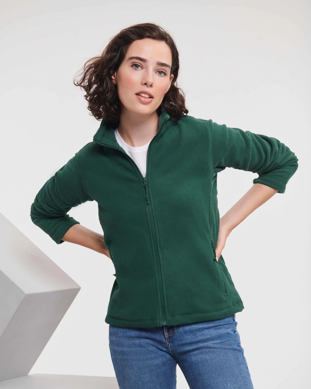RUSSELL Women's full-zip outdoor fleece Polar Fleeces personalisierbar