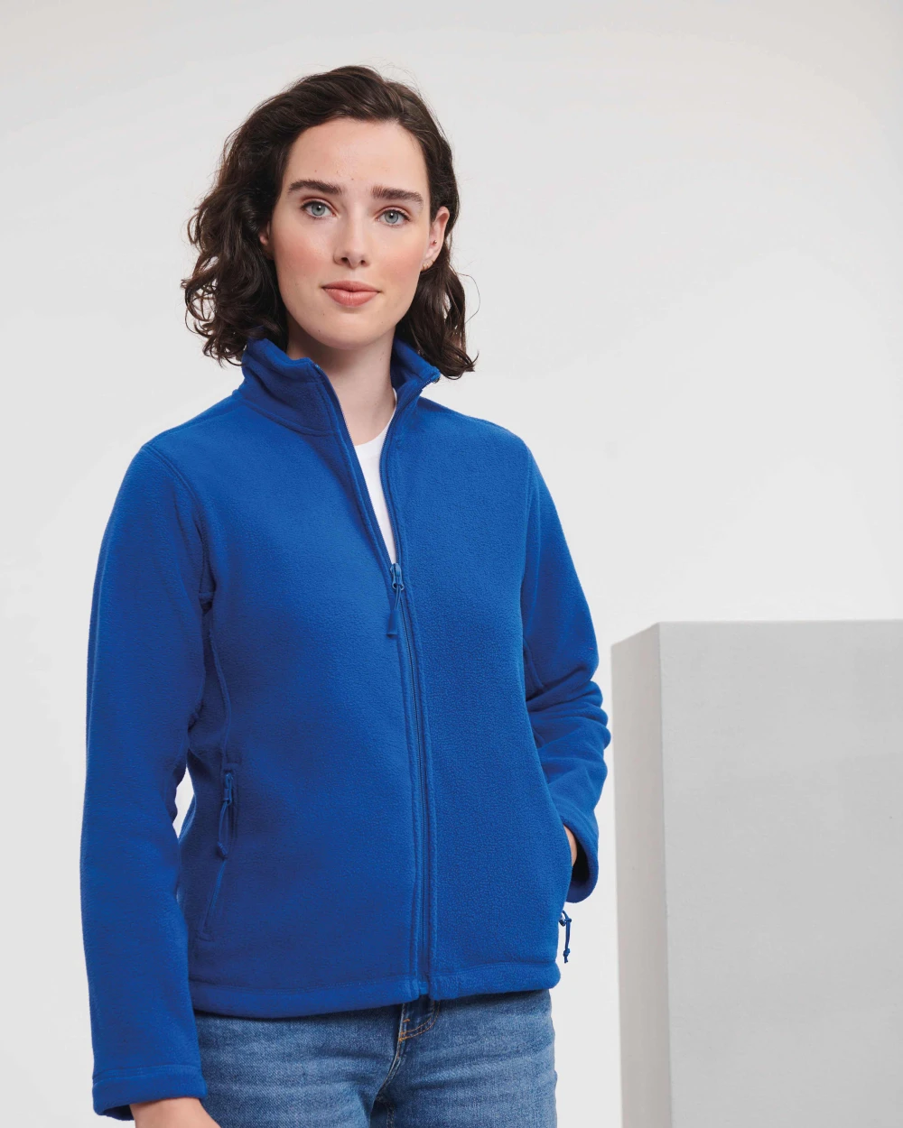 Laines polaires personnalisable RUSSELL Polaire d'exterieure à zip intégral Femme