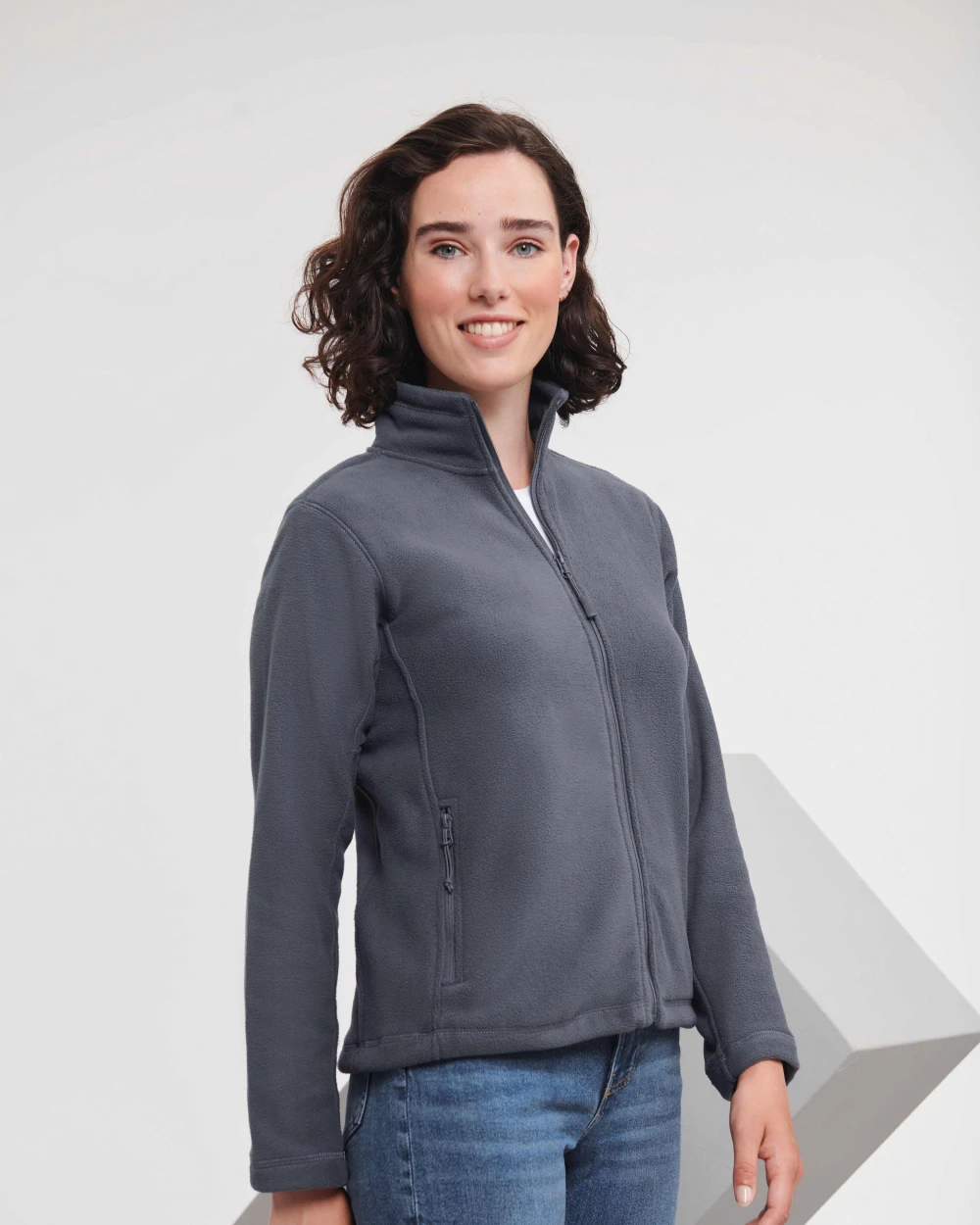 Laines polaires personnalisable RUSSELL Polaire d'exterieure à zip intégral Femme
