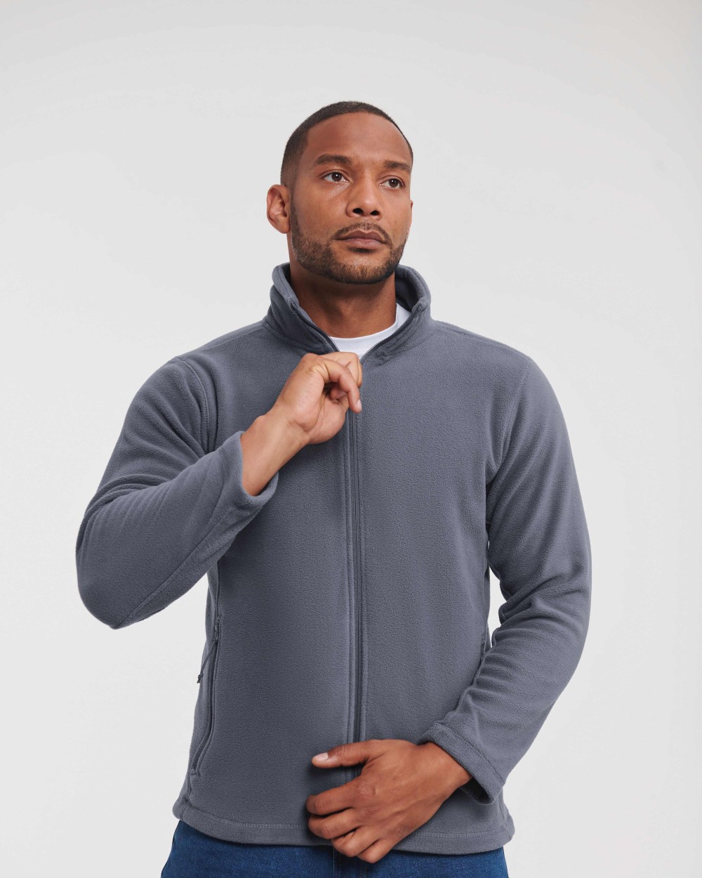 Laines polaires personnalisable RUSSELL Polaire de plein air à zip intégral