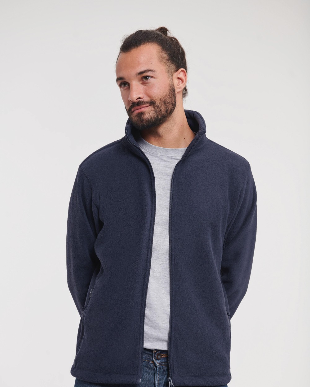 Laines polaires personnalisable RUSSELL Polaire de plein air à zip intégral