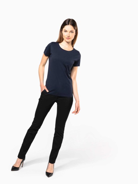 T-Shirts à personnaliser KARIBAN T-shirt Supima® col rond manches courtes femme 