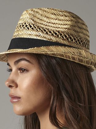 STRAW SUMMER TRILBY
