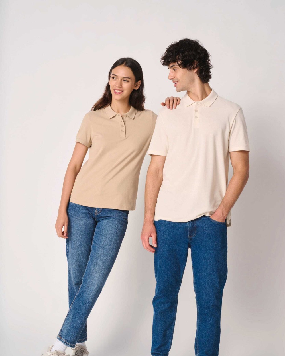 IDEAL BASIC BRAND Damen Piqué-Poloshirt Poloshirts personalisierbar