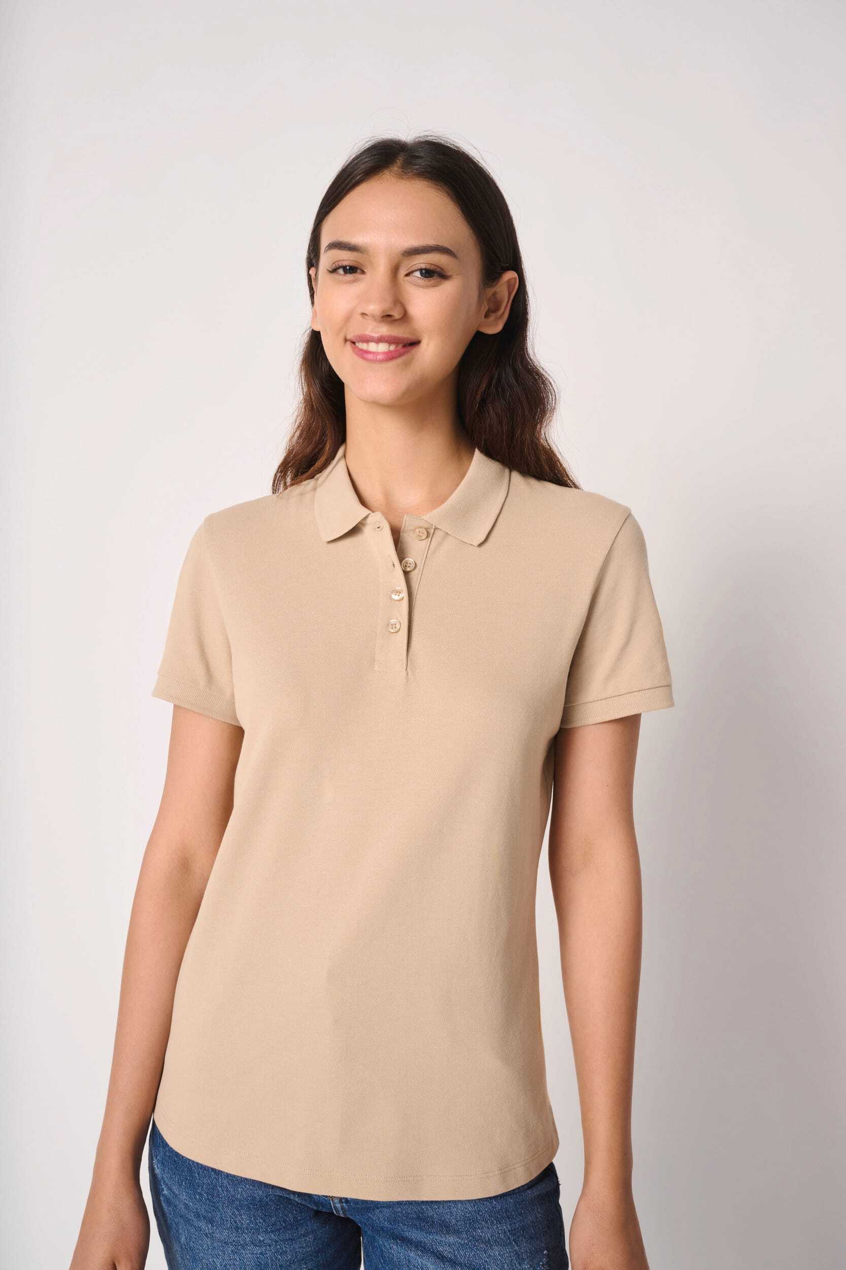Polos personnalisable IDEAL BASIC BRAND Polo piqué femme