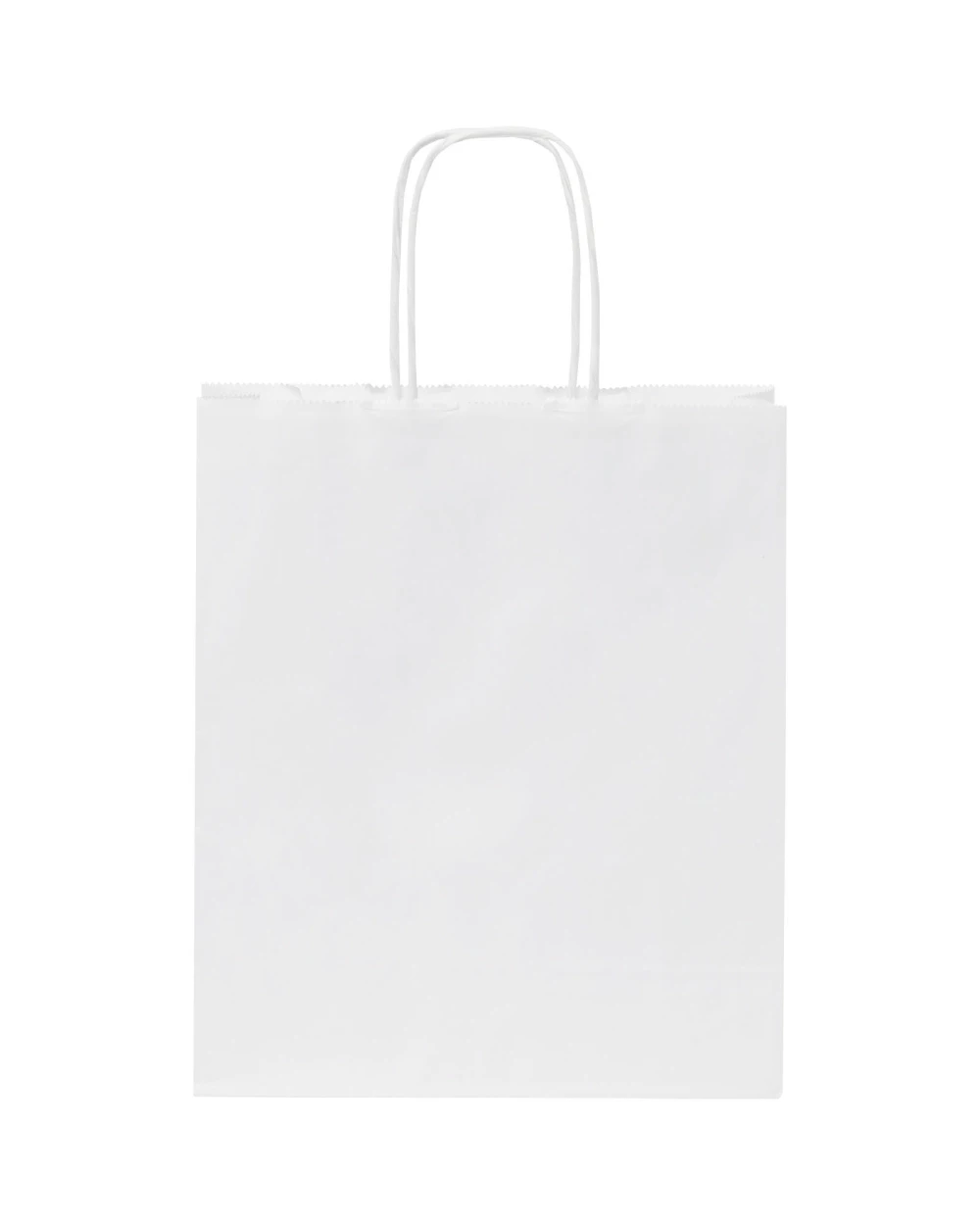 Sacs & Bagagerie personnalisable 4DO Sac en papier Kraft 80 g/m² avec poignées torsadées, 18 x 8 x 21 cm